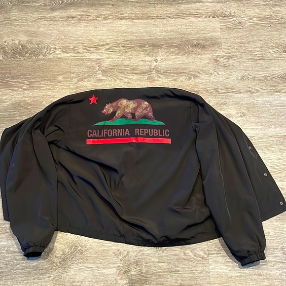 California Republic L button up reflective windbreaker - Picture 1 of 3